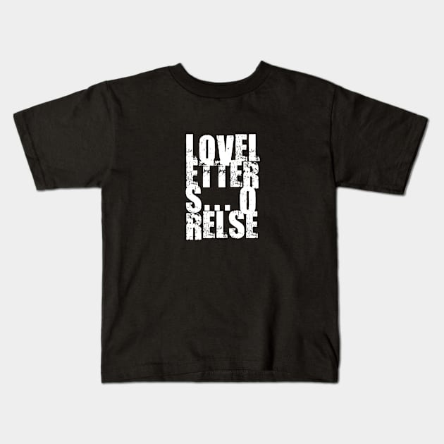 Love Letters... or Else! Kids T-Shirt by Evan Derian